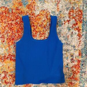Forever 21 Royal Blue Ribbed Tank Top
